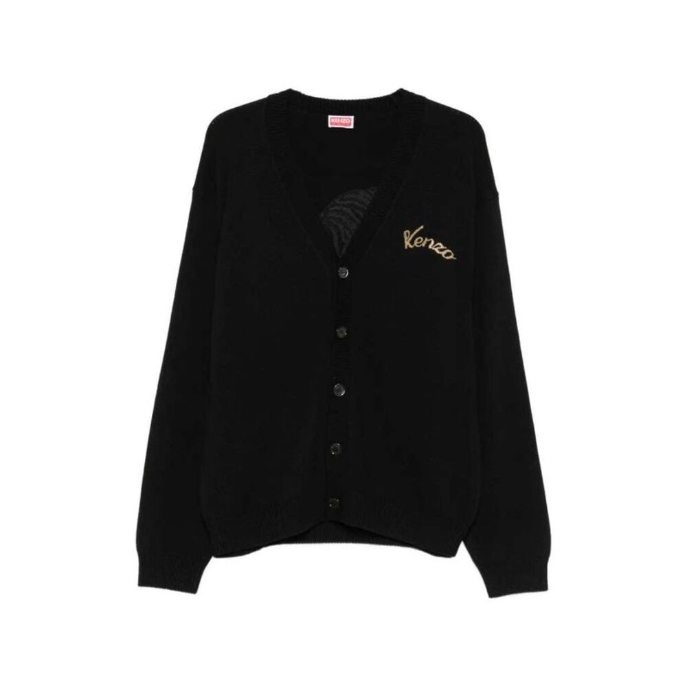 Kenzo Men Beaded Tiger-Motif Cardigan